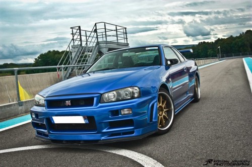 R34 with LHD headlight